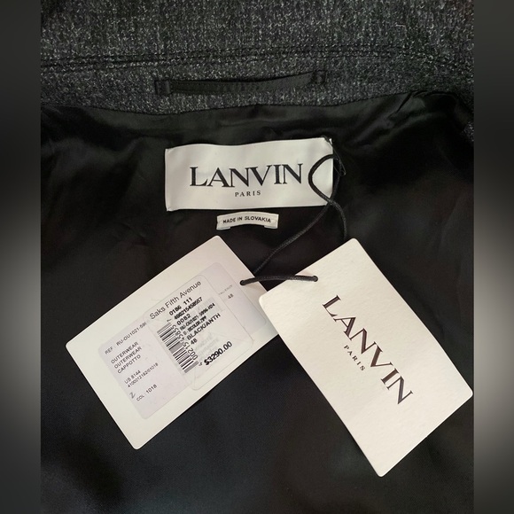 Lanvin Wool-Blend Bomber Jacket size 48/us size M - Picture 16 of 16